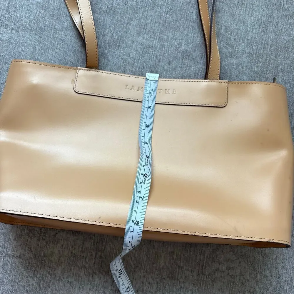 Lamarthe Tan Leather Shoulder Bag - Picture 5 of 8
